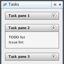 Auto collapsing JxTaskPane
